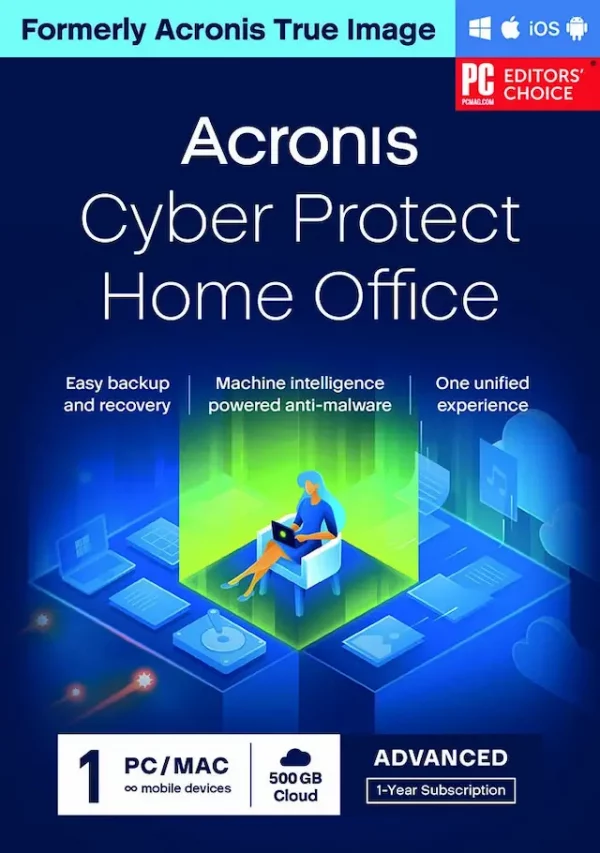 Acronis True Image 2025 - Advanced + 500 GB (3 Devices, 1 Jahr)