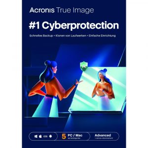 Acronis True Image 2025  - Advanced + 500 GB (5 Device, 1 Jahr)