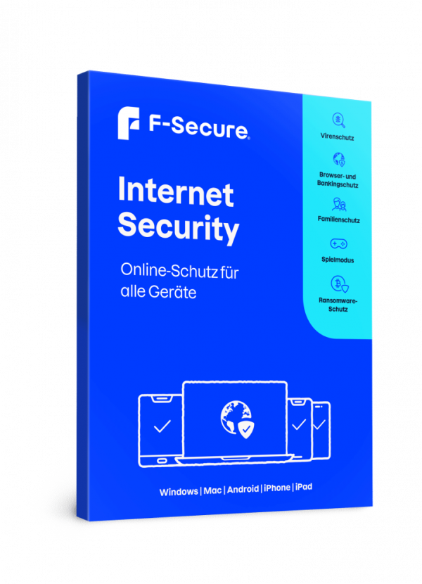 F-Secure Internet Security 2025 10 Geräte - 1 Jahr