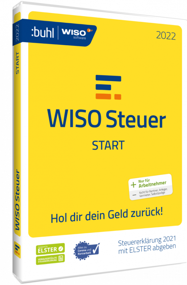 WISO steuer Start 2022 (für das Steuerjahr 2021) Original ESD