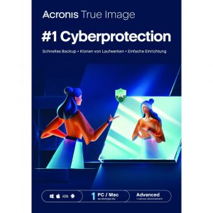 Acronis True Image Advanced 2025 für 1 Gerät - 1 Jahr Laufzeit (50GB)