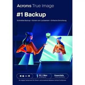 Acronis True Image Essentials 2025 für 1 Gerät - 1 Jahr Laufzeit