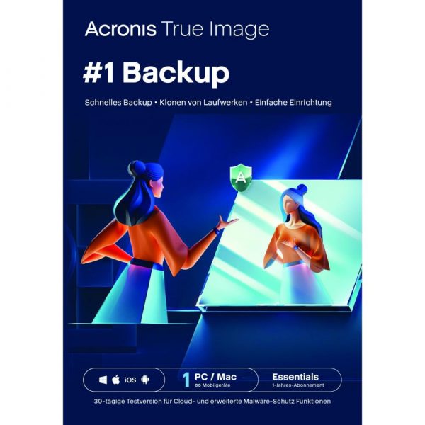 Acronis True Image Essentials 2025 für 1 Gerät - 1 Jahr Laufzeit