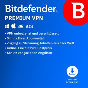 Bitdefender Premium VPN 10 Geräte 1 Jahr
